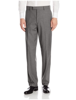 Savane Men's Flat Front Premium Flex Gabardine Dress Pants