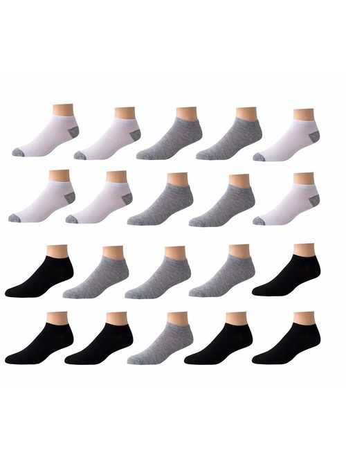 Limited Time Offer! Men's Low-cut Socks" 20 Pair" (10 Pack + 10"Free" Pair)