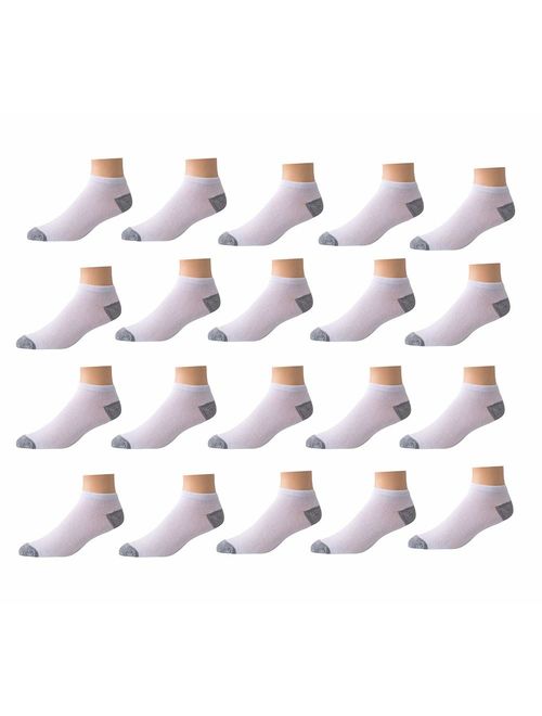 Limited Time Offer! Men's Low-cut Socks" 20 Pair" (10 Pack + 10"Free" Pair)