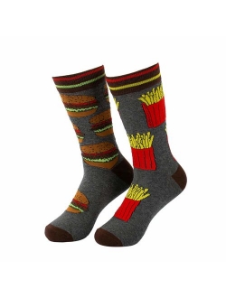 Men's Fun Dress Socks Crew Colorful Funky Fancy Novelty Funny Casual Patterned Socks for Men