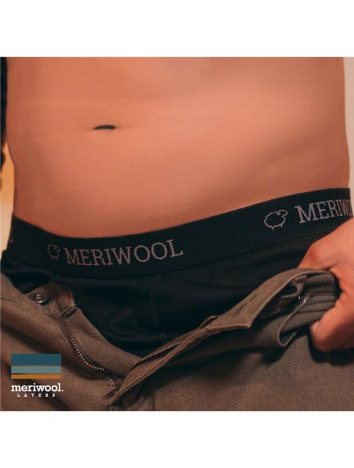 MERIWOOL Mens Boxer Briefs Merino Wool Underwear Base Layer for Men