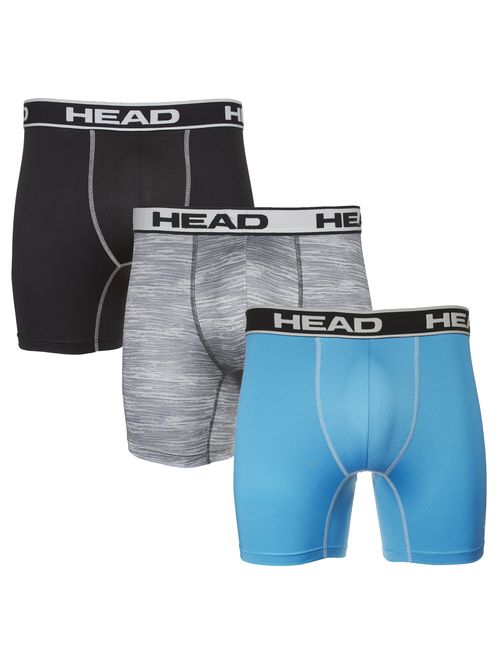 HEAD Mens Performance Underwear 3PACK Boxer Briefs