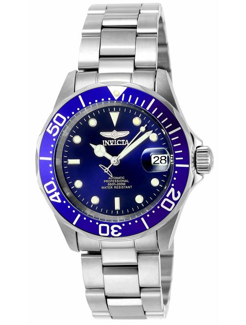 Invicta Men's 9094 40mm Pro Diver Collection Stainless Steel Automatic Dress Watch with Link Bracelet