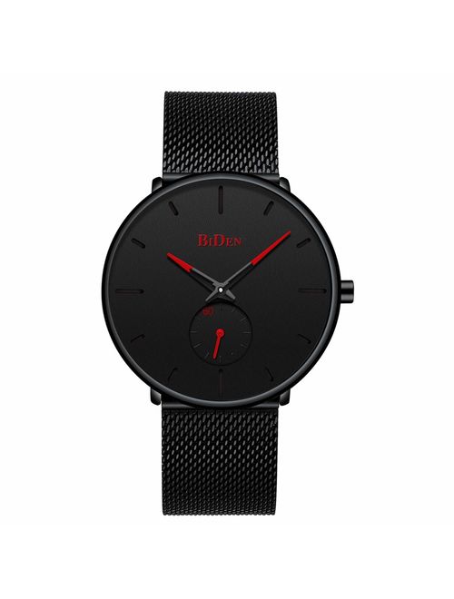 Mens Watches Fashion Simple Minimalist Waterproof Quartz Analog Dress Watch Designer Luxury Business Classic Dress Wrist Watch