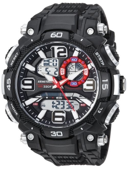 Sport Men's Analog-Digital Chronograph Resin Strap Watch