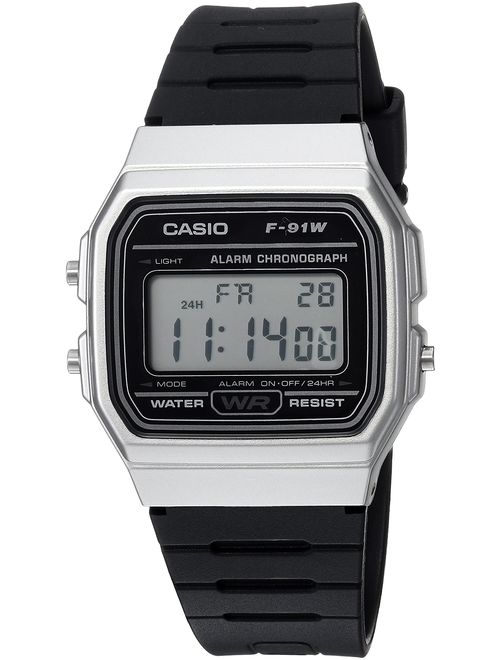 Casio Men's Classic Quartz Watch with Resin Strap, Black, 18 (Model: F-91WM-7ACF