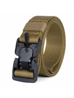 JASGOOD Tactical Belt with Magnetic Quick Release Buckle,Men Military Belt-Nylon Rigger Belt