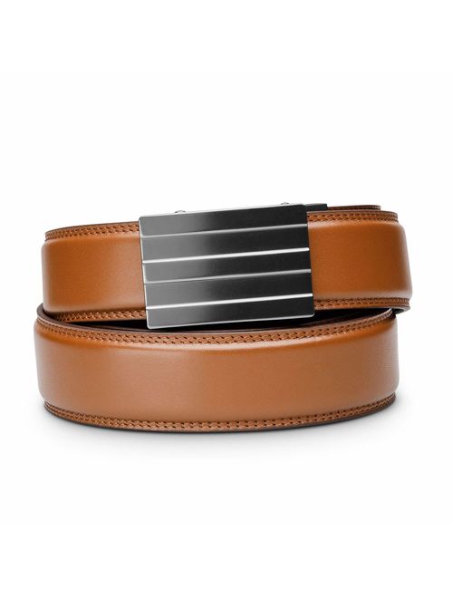 KORE Men's Full-Grain Leather Track Belt | "Endeavor" Alloy Buckle