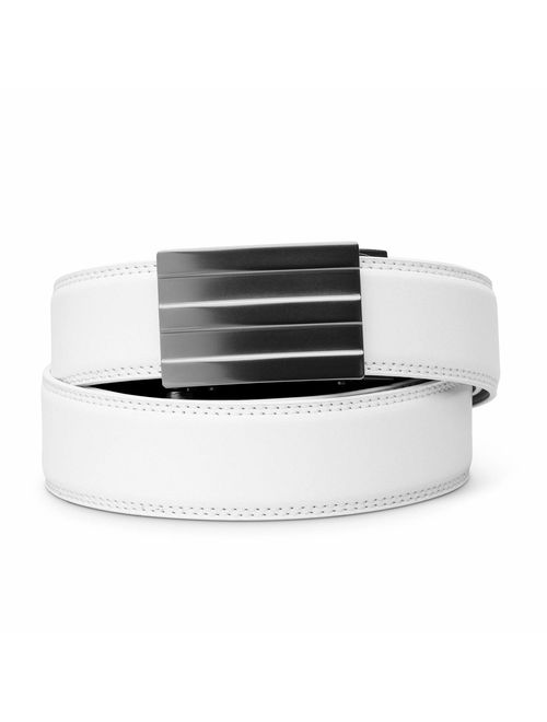 KORE Men's Full-Grain Leather Track Belt | "Endeavor" Alloy Buckle