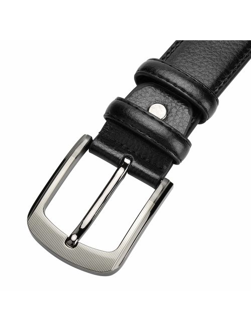 Men's Leather Adjustable Buckle Belt 39