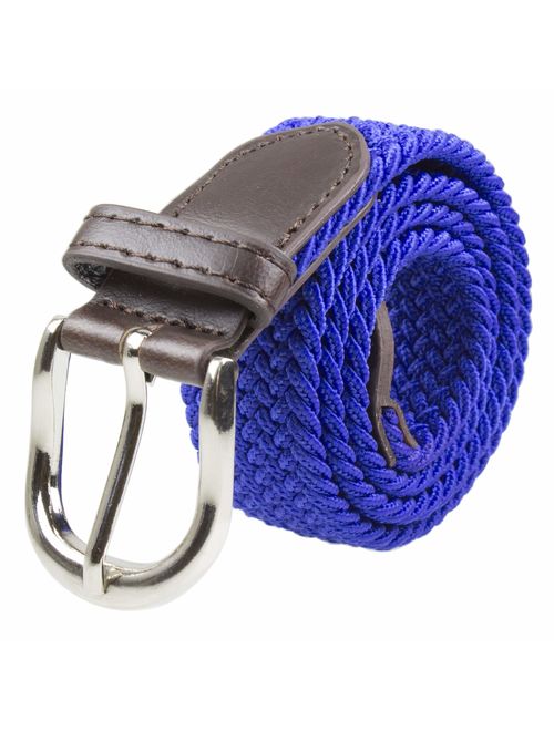 Gelante Children's Canvas Elastic Fabric Woven Stretch Braided Belts