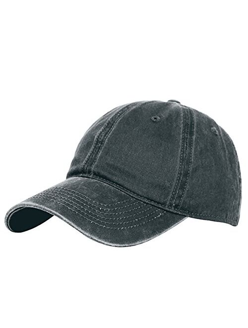 Glamorstar Classic Unisex Baseball Cap Adjustable Washed Dyed Cotton Ball Hat