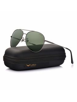 Aviator Sunglasses for Men Women Polarized- UV 400 with Case