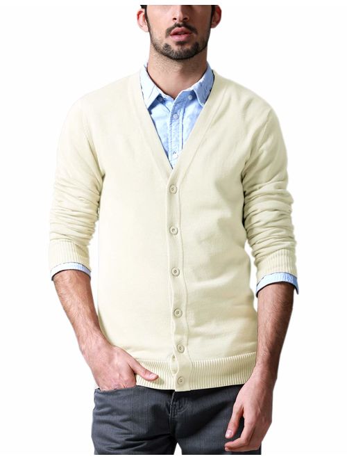 Match Men's K|G Series Shawl Collar Cardigan Sweater