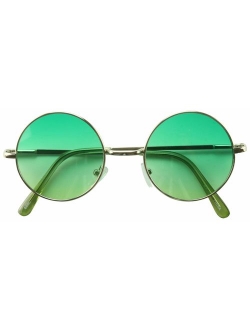 ShadyVEU Retro John Lennon Style Sunglasses Round Colorful Tint Groovy Hippie Wire Shades