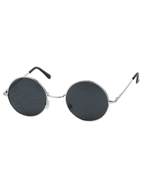 ShadyVEU Retro John Lennon Style Sunglasses Round Colorful Tint Groovy Hippie Wire Shades