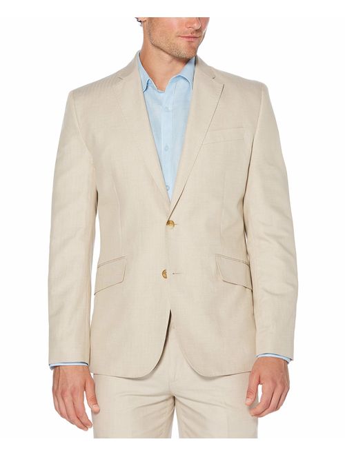 Cubavera Men's Cotton-Linen Herringbone-Textured Blazer