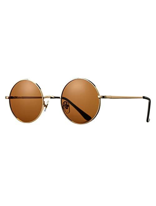 Pro Acme Retro Small Round Polarized Sunglasses for Men Women John Lennon Style