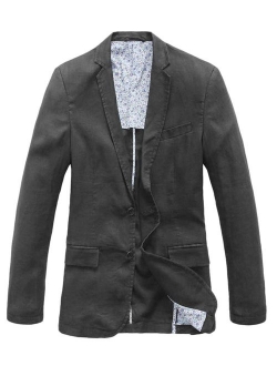 Men's Lightweight Half Lined Two-Button Suit Blazer