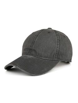 VANCIC Low Profile Washed Brushed Twill Cotton Adjustable Baseball Cap Dad Hat