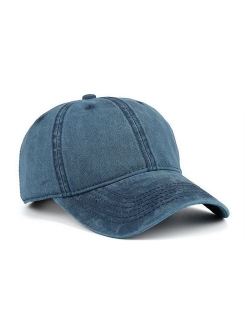 VANCIC Low Profile Washed Brushed Twill Cotton Adjustable Baseball Cap Dad Hat