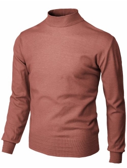 H2H Mens Slim Fit Turtleneck Pullover Sweaters Basic Tops Knitted Thermal of Various Styles