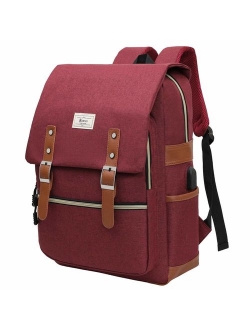 Unisex College Bag Fits up to 15.6'' Laptop Casual Rucksack Waterproof School Backpack Daypacks