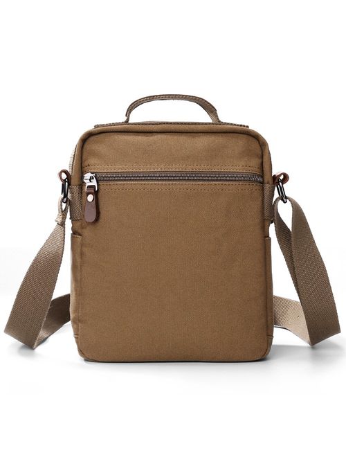 XINCADA Mens Bag Messenger Bag Canvas Shoulder Bags Travel Bag Man Purse Crossbody Bags for Work Business