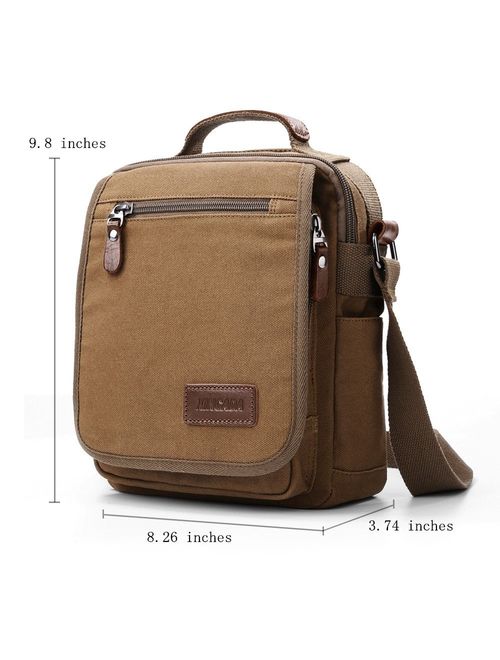 XINCADA Mens Bag Messenger Bag Canvas Shoulder Bags Travel Bag Man Purse Crossbody Bags for Work Business