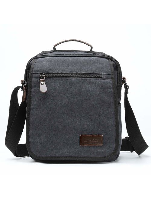 XINCADA Mens Bag Messenger Bag Canvas Shoulder Bags Travel Bag Man Purse Crossbody Bags for Work Business