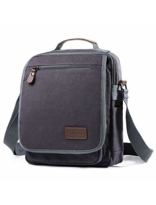 XINCADA Mens Bag Messenger Bag Canvas Shoulder Bags Travel Bag Man Purse Crossbody Bags for Work Business