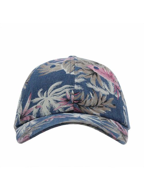 Premium Floral Hawaiian Cotton Twill Adjustable Snapback Baseball Caps