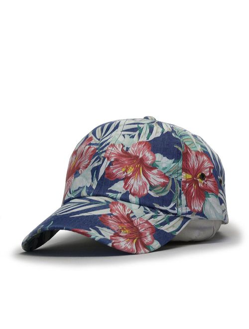 Premium Floral Hawaiian Cotton Twill Adjustable Snapback Baseball Caps