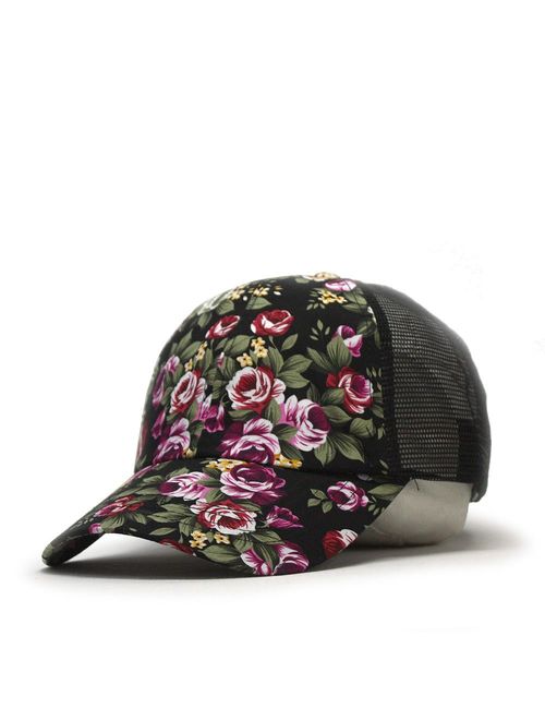 Premium Floral Hawaiian Cotton Twill Adjustable Snapback Baseball Caps