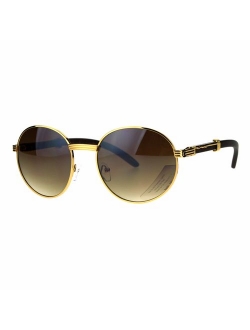 SA106 Retro Art Nouveau Vintage Style Small Oval Metal Frame Sunglasses