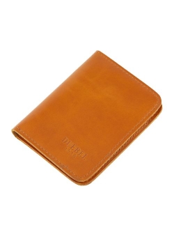 DUEBEL Full-grain Genuine Leather Slim Front Pocket Wallets, Minimalist Thin Card Holder, Card Case Wallet