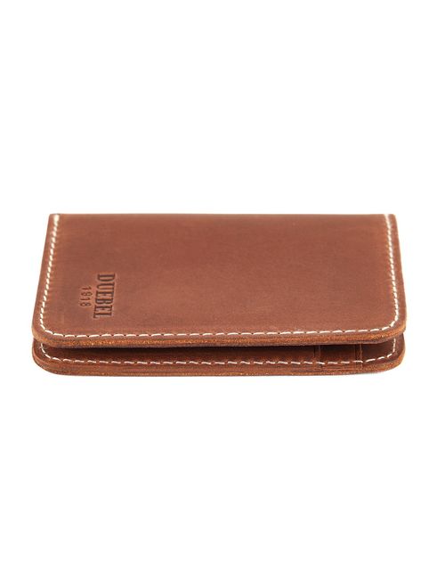 DUEBEL Full-grain Genuine Leather Slim Front Pocket Wallets, Minimalist Thin Card Holder, Card Case Wallet