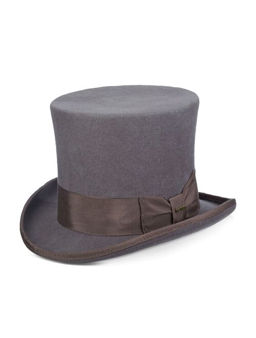 Scala Men's Wool Felt Top Hat