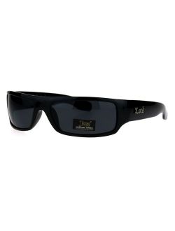 Locs Mad Dog Hardcore Gangster Cholo Narrow Rectangular Sunglasses