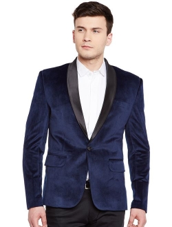 WINTAGE Men's Premium Velvet Notch Lapel Tuxedo Coat Blazer Jacket