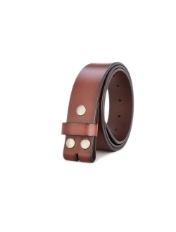 Gurscour Men's Belts Genuine Leather Belt without Buckle 1.5