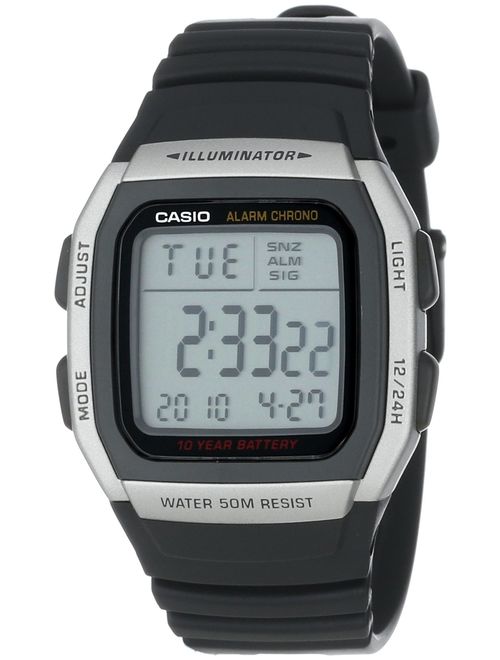 Casio Men's W96H-1AV Sport Watch with Black Band