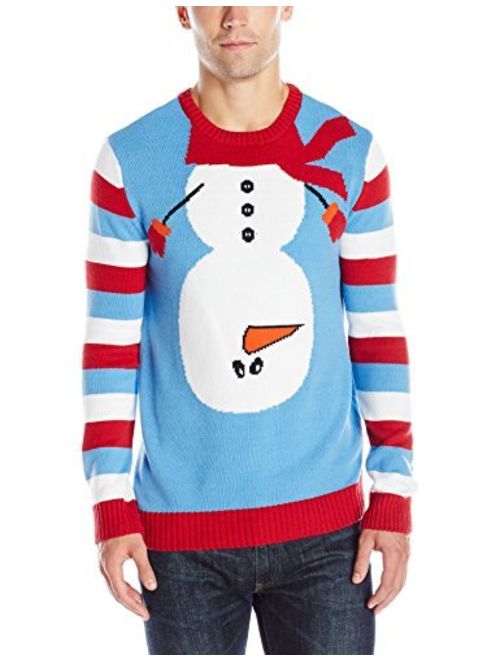 Ugly Christmas Sweater Company Men's Assorted Crew Neck Sweaters with Fun Xmas Icons, Sculls, and Sayings