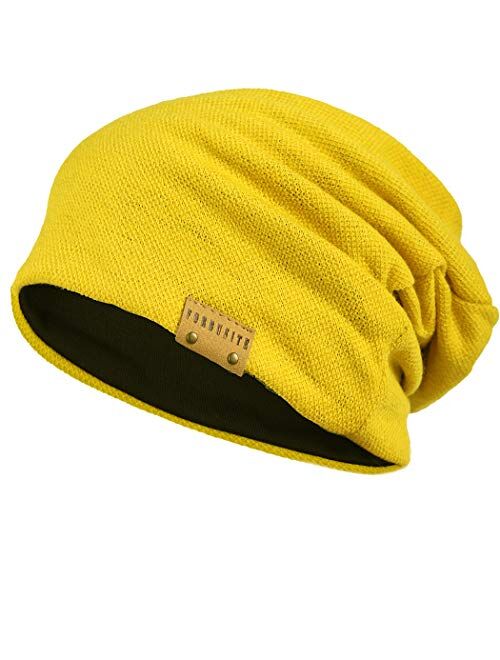 FORBUSITE Slouch Beanie Hat for Men Women Summer Winter B010