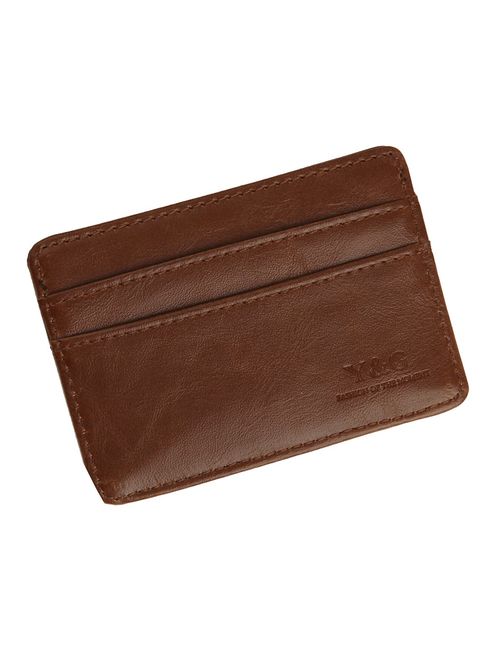 Y&G Men's Fashion Mens Slim Card Holder More Color Available Come With a gift Box