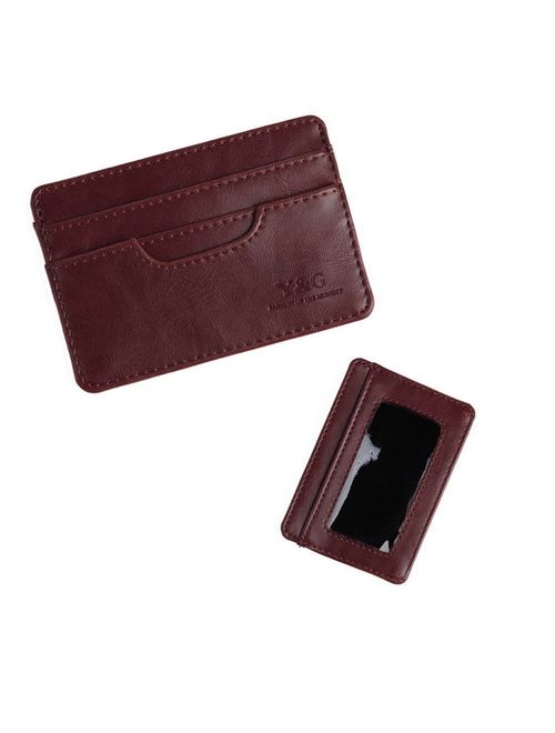 Y&G Men's Fashion Mens Slim Card Holder More Color Available Come With a gift Box