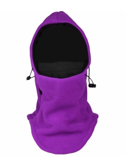 Tahbilk Balaclava Fleece Hood,Heavyweight Cold Weather Winter Motorcycle,Windproof Ski Mask,Ski&Snowboard Gear