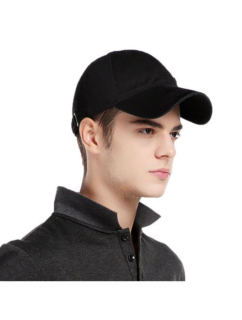 CACUSS Men's Cotton Classic Baseball Cap Adjustable Buckle Closure Dad Hat Sports Golf Cap