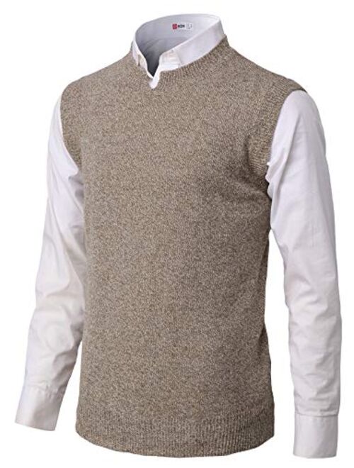 H2H Mens Casual Slim Fit Pullover Sweaters Vest Lightweight Knitted Thermal Basic Designed