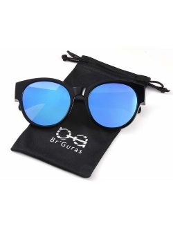 Br'Guras Polarized Oversized Fit over Sunglasses Over Prescription Glasses with Cat Eye Frame for Women&Men